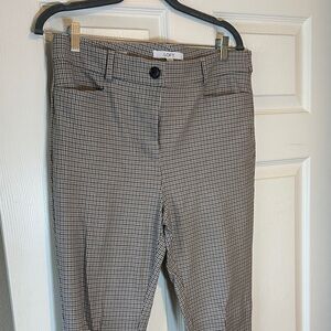 LOFT Mini Houndstooth Slim Dress Pants